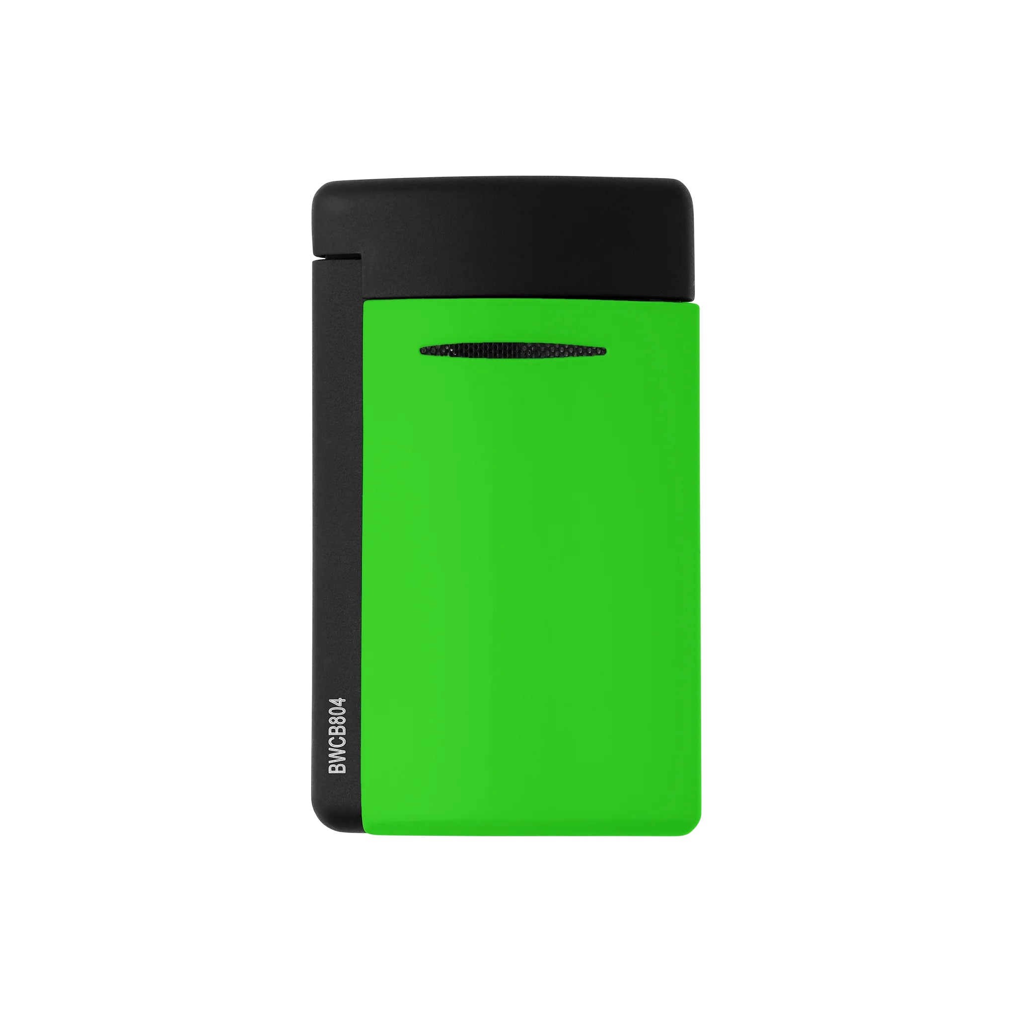 Accendino Uomo Dupont MiniJet Acciaio Nero Opaco Verde Fluo 010872